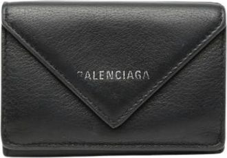 Balenciaga Pre-owned Wallets, female, Black, Size: ONE SIZE Pre-owned Wallet (tri-fold)