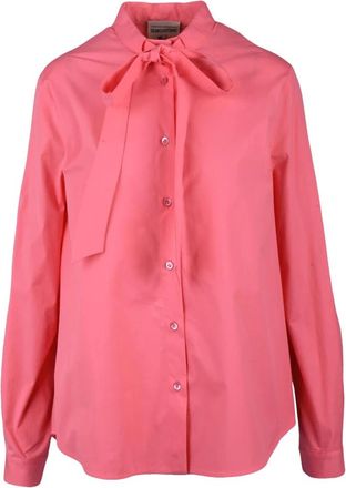 Semicouture Shirt - Dames - Overhemden - Roze - S - Katoen - Overhemden
