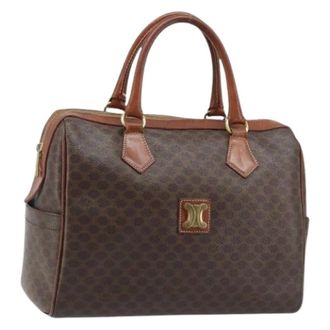 Celine Pre-owned Handbags, female, Brown, Size: ONE SIZE Pre-owned Vintage Boston Bag