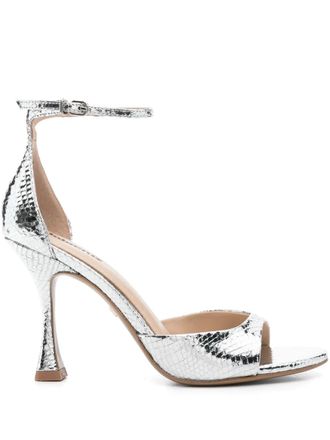 Lola Cruz 100m Kumala sandals - women - Calf Leather/Calf Leather/Calf Leather - 36 - Silver