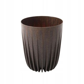 OEM Maceta Mira Eko Marr&oacute;n Oscuro Con Inserto 25 Cm