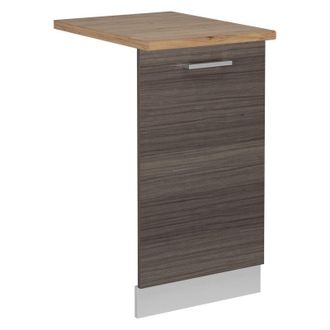 Vicco Tapa Del Lavavajillas R-line, Gris Noble, 45 Cm, Et Roble