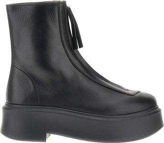 The Row Leather Zipped boots Woman 36