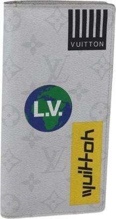 Louis Vuitton Pre-owned Wallets, female, White, Size: ONE SIZE Pre-owned Canvas Wallet