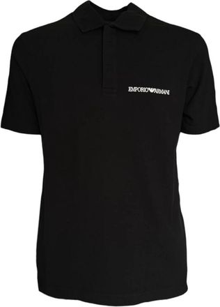 Emporio Armani Zwarte Polo Shirt 3D1F8P1J9Gz 0013 - Heren - T-shirts - Zwart - L - Tops