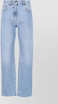 Valentino straight leg five-pocket trousers with belt loops