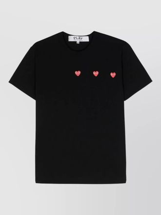 Comme Des Gar&ccedil;ons crew neck graphic t-shirt nylon silk