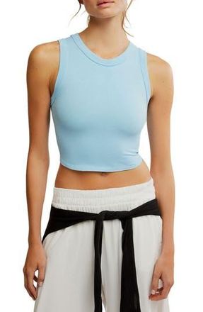 Free People FP Movement Free Throw Crop Muscle Tank Top in Oxford Blue at Nordstrom Rack, Size X-Large