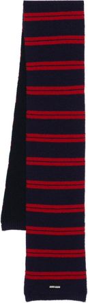 Miu Miu Striped Scarf - Womens - Virgin Wool/Cashmere