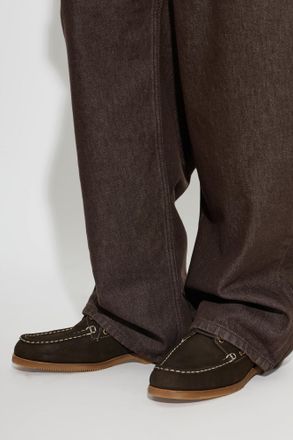 Jacquemus Leather Loafers, Mens, Brown