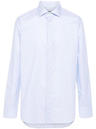 Canali pinstripe shirt - Blue