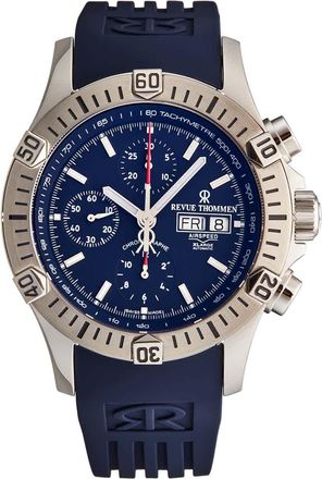 Revue Thommen Air speed Chronograph Automatic Blue Dial Mens Watch 16071.6826