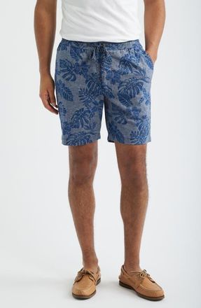 Tommy Bahama Azule Linen Blend Shorts in Insignia Blue at Nordstrom, Size 3Xlt