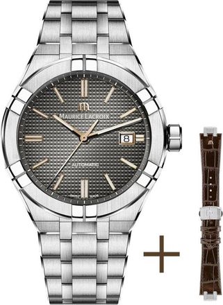 Maurice Lacroix Aikon Automatic Date 42mm - Heren - Horloges - Grijs - ONE Size - Accessoires