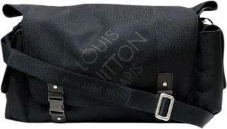 Louis Vuitton Pre-owned Cross Body Bags, female, Black, Size: ONE SIZE Pre-owned Berrier Damier Geant Shoulder Bag