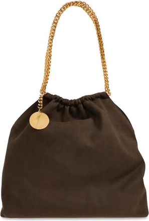 Stella McCartney Falabella Medium Schoudertas - Dames - Schoudertassen - Bruin - ONE Size - Polyester - Tassen