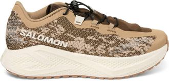 Salomon Mens Aero Glide 4 Grvl Trail Running Shoe In Safari/vanilla