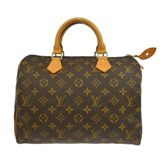 Louis Vuitton Speedy Monogram Brown Canvas Handbag (Pre-Owned)