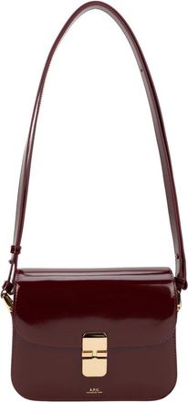A.P.C. Virginie Box Shoulder Bag - Dames - Schoudertassen - Rood - ONE Size - Tassen