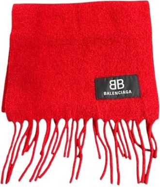 Balenciaga Pre-owned Stole - Dames - Vintage Accessoires - Rood - ONE Size - Wol - Vintage