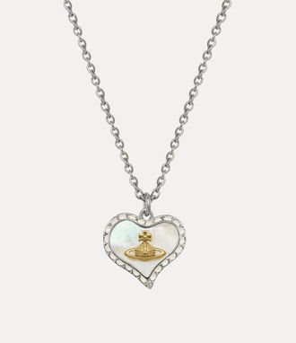 Vivienne Westwood Petra Pendant Necklace Platinum-gold-white-pearl-tint-mop-white-opal Platinum-gold-white-pearl-tint-mop-white-opal Women