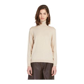 Max Mara Kiku Turtleneck - Dames - Coltruien - Beige - XL - Truien & Vesten