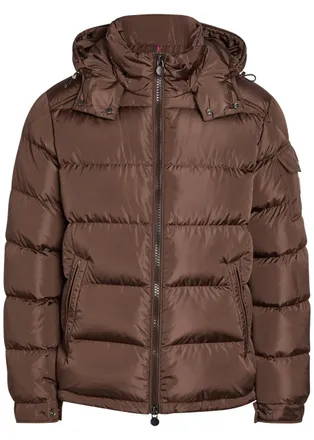 Moncler Maya Padded Shell Jacket - Brown - 5 (UK44 / Xxl)