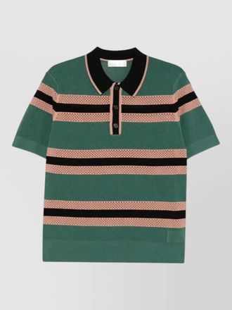 Dries Van Noten mercy stripe 3701 short sleeve polo