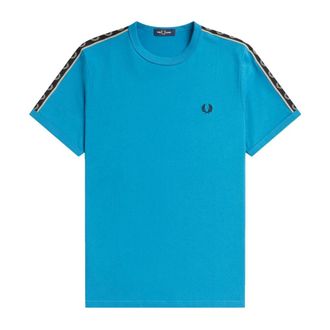 Fred Perry Hombre, Camisetas, Azul, Talla: M