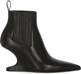 Rick Owens Arrowhead Boot - Dames - Laarzen met Hak - Zwart - 36 EU - Leer - Schoenen