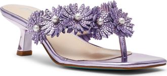 Betsey Johnson Lesli Kitten Heel Sandal in Purple at Nordstrom, Size 9.5