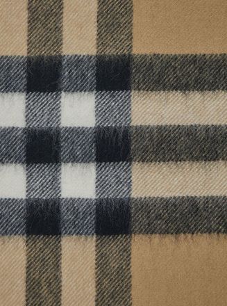 Burberry Check Motif Cashmere Scarf - Beige
