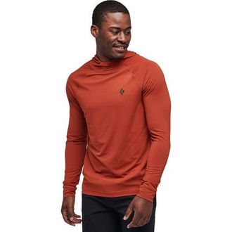 Black Diamond Alpenglow Hooded Shirt - Mens in Burnt Sienna at Nordstrom, Size X-Large