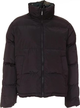 Roberto Cavalli Down Jacket - Heren - Winterjassen - Zwart - XL - Leer - Jassen