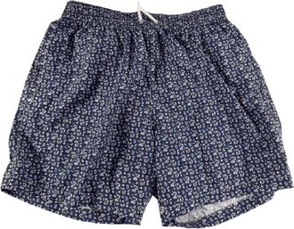 Barba Badmode, Heren, Blauw, XL, Blauwe fantasie zwemboxershort