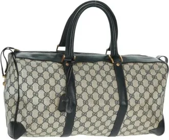 Gucci Pre-owned Weekend Bags, female, Blue, Size: ONE SIZE Pre-owned Weekend Bag