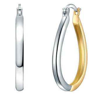 Rafaela Donata Womens Female Sterling Silver Earring - Silver & Gold - One Size
