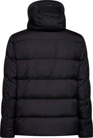 Herno Mens Bomber Jacket Chamonix Nylon Black Polyamide Padded & Down