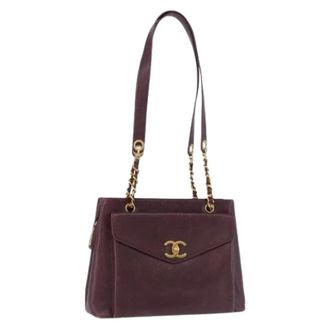 Chanel Pre-owned Vintage Caviar Tote - Dames - Pre-owned - Rood - Maat: ONE Size Leer