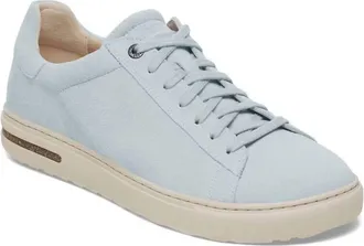 Birkenstock Womens Bend Low Suede Sneakers In Baby Blue