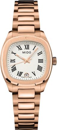 Mido Multifort TV Bracelet Watch, 27.6mm x 28mm in White at Nordstrom