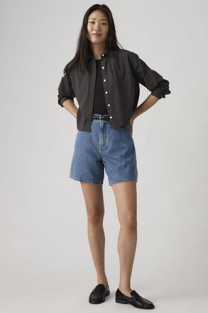 Levi's High Rise Baggy Shorts - Mujer - 23 - Azul / Own It Tencel
