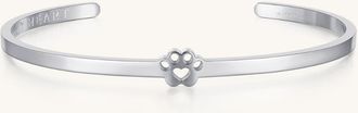 Mantra Pawprint Cuff - I Have Pawprints On My Heart bracelet in Silver at Nordstrom