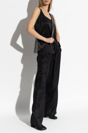 Lisa Yang Silk Loose-fit Trousers, Womens, Black