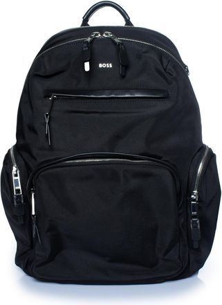 HUGO BOSS Pre-owned Mens backpack with leather details - Black - One Size