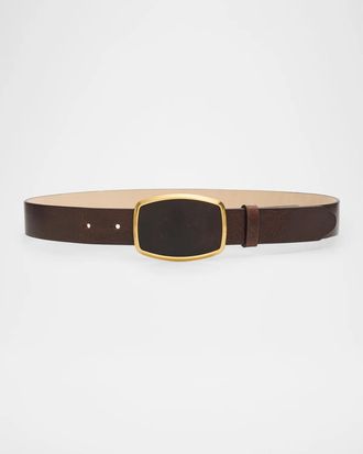 Rag & Bone Wyatt Inlay Leather Belt