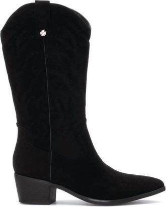 Xti Womens 144308 Heeled Boots In Black