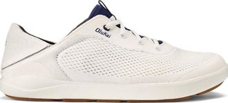 Olukai Mens Moku Pae Round Toe Sneakers In Bright White / Pacifica