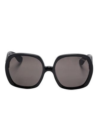 Tom Ford Eyewear oversize-frame sunglasses - Black