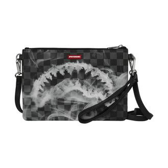 Sprayground Sip N Smoke Crossover Clutch - male - SPRAYGROUND - Cross Body Bags - Gray - ONE SIZE - Bags